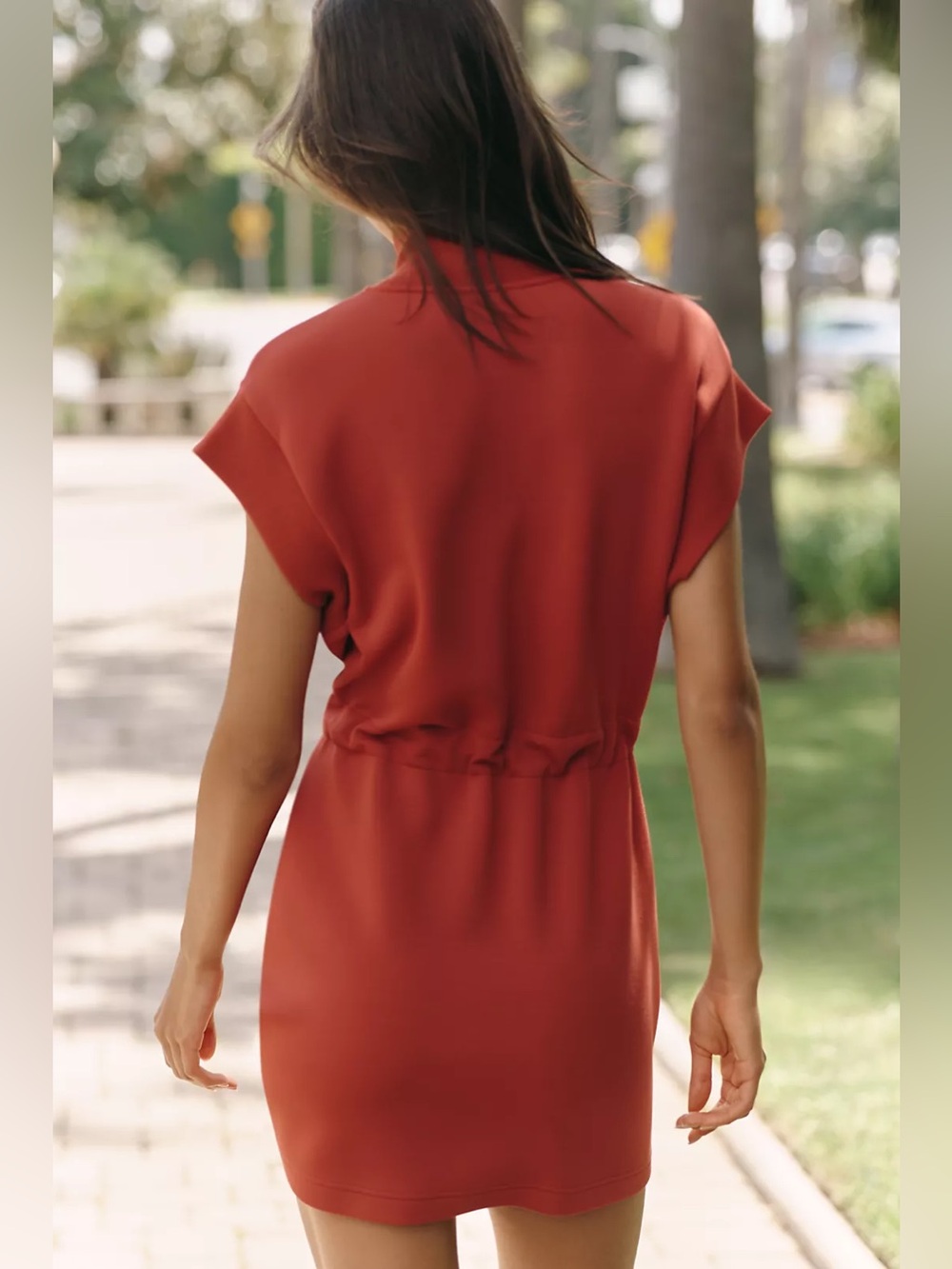 NWT Varley Avaya Half-Zip Mini Dress - Picture 2 of 3